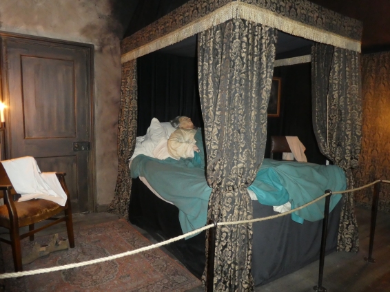 The bedroom where Cromwell died. They say there's a ghost here.